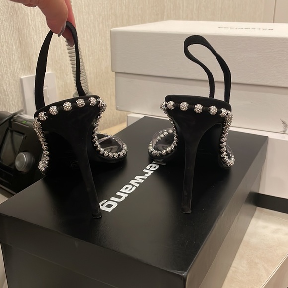 Alexander Wang Nova Crystal High Heel Sandal with PVC - Picture 3 of 10